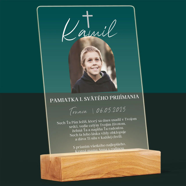 Fotografia A Podpis: Pamiatka Prijímania Klasická - Tlač Na Akrylové Sklo
