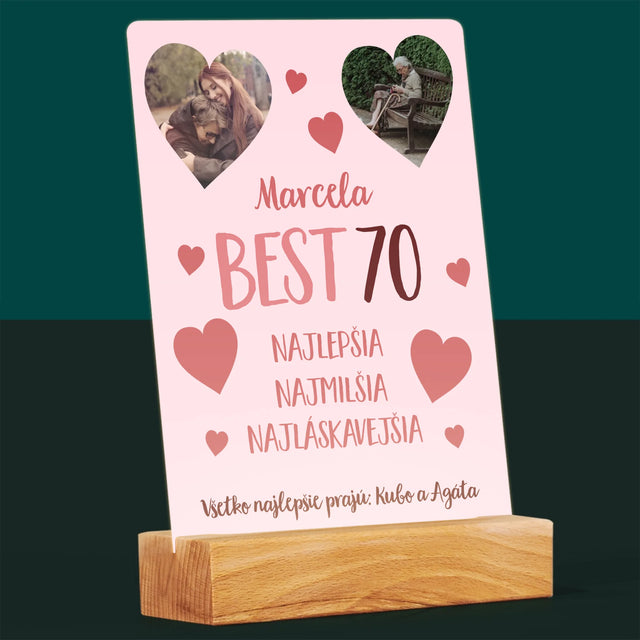 Fotokoláž: Best 70 - Tlač Na Akrylové Sklo