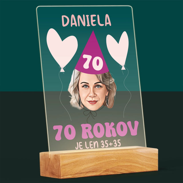 Tvoja Postava: Narodeninový Portrét - Tlač Na Akrylové Sklo