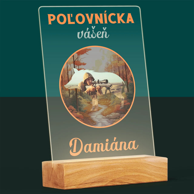 Fotografia A Podpis: Poľovnícka Vášeň - Tlač Na Akrylové Sklo