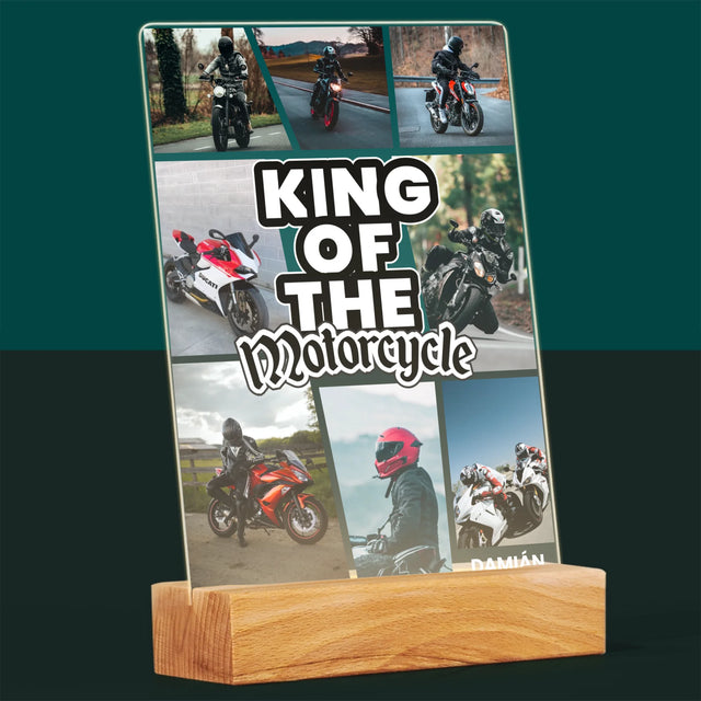 Fotokoláž: King Of The Motorcycle - Tlač Na Akrylové Sklo