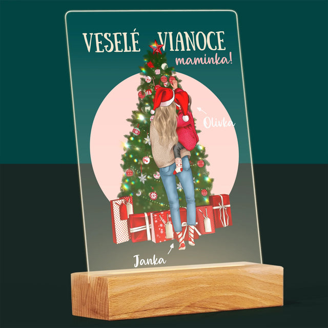 Tvorenie Postavy: Veselé Vianoce Maminka - Tlač Na Akrylové Sklo