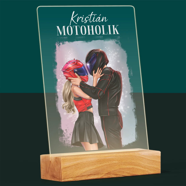 Tvorenie Postavy: Motoholik - Tlač Na Akrylové Sklo
