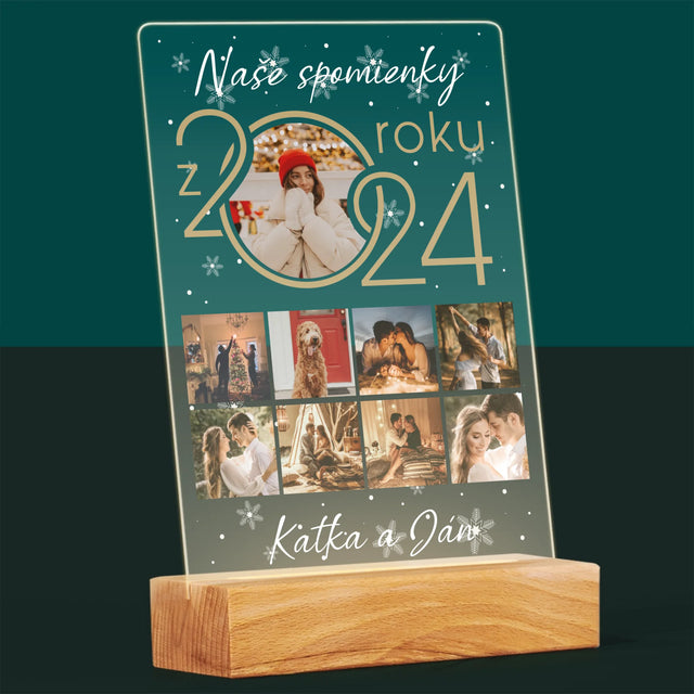 Fotokoláž: Naše Spomienky Z Roku - Tlač Na Akrylové Sklo