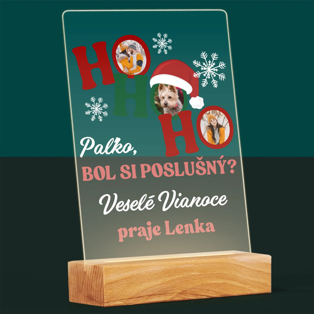 Fotokoláž: Ho Ho Ho - Tlač Na Akrylové Sklo