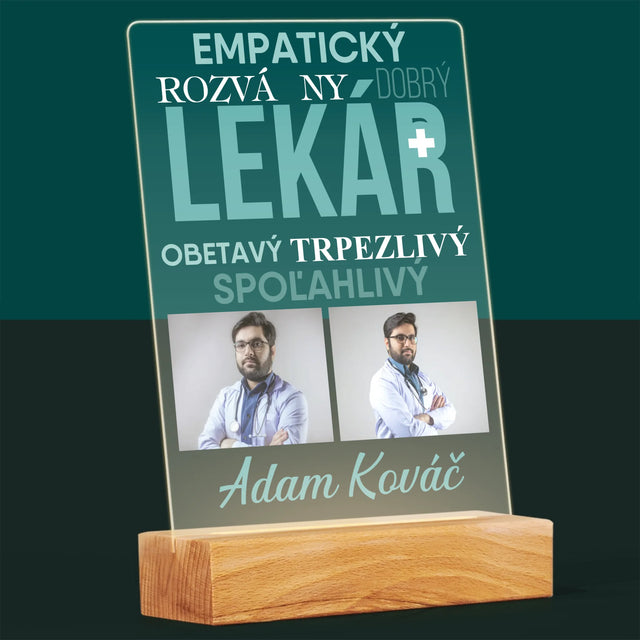 Fotokoláž: Lekár Črty - Tlač Na Akrylové Sklo