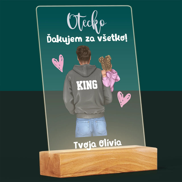 Tvorenie Postavy: Otec S Dieťaťom - Tlač Na Akrylové Sklo