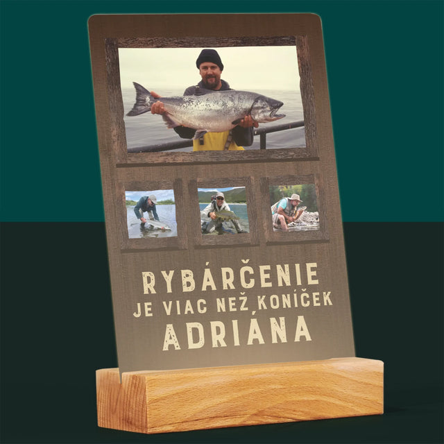Fotokoláž: Rybárčenie - Tlač Na Akrylové Sklo
