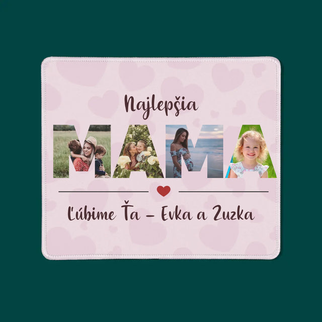 Slovo Z Fotografií: Mama Z Tvojich Fotografií - Podložka Pod Myš