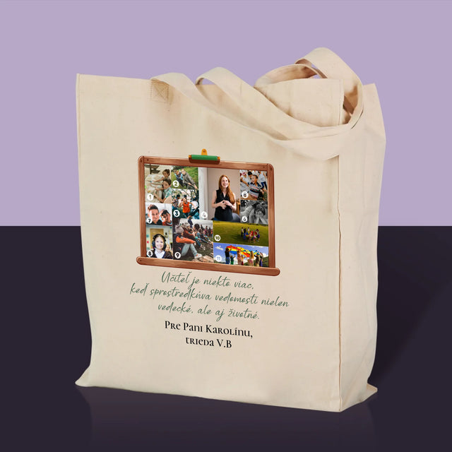 Tvar Z Fotografií: Učiteľ Je Niekto Viac - Plátená Taška