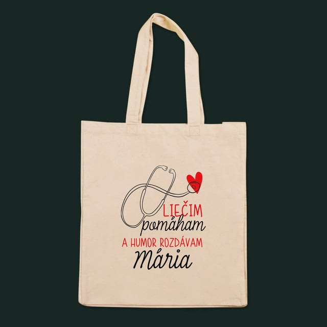 Meno A Podpis: Liečim Pomáham - Plátená Taška