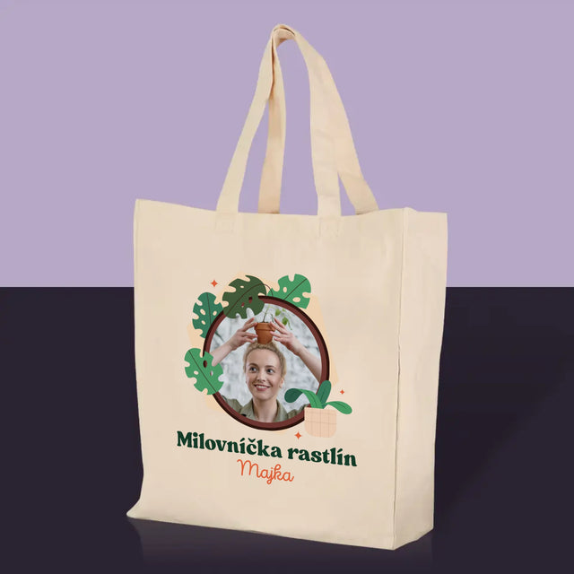 Fotografia A Podpis: Milovníčka Rastlín - Plátená Taška