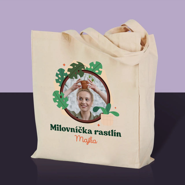 Fotografia A Podpis: Milovníčka Rastlín - Plátená Taška