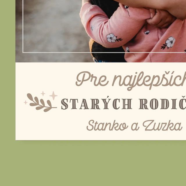 Fotografia A Podpis: Pamiatka Pre Starých Rodičov - Nástenný Kalendár