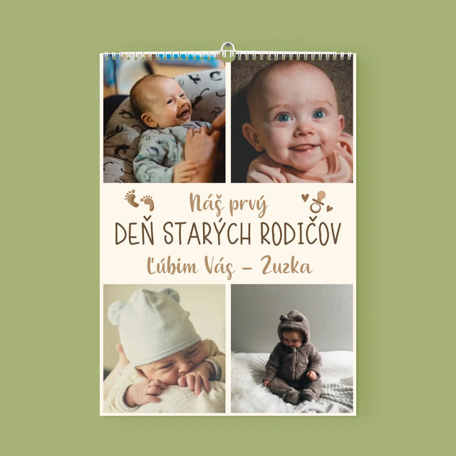 Fotokoláž: Štýlový - Nástenný Kalendár