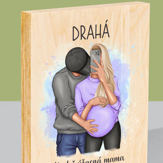 Tvorenie Postavy: Budeš Úžasná Mama - Tlač Na Drevo (Vertikálne)