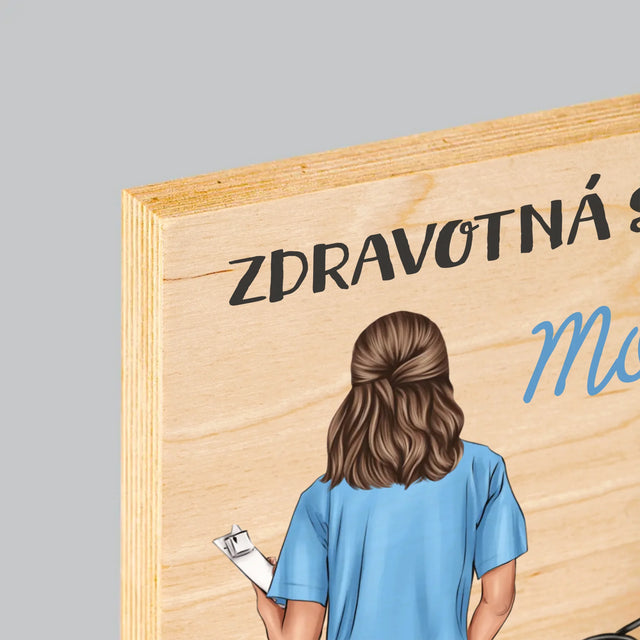 Tvorenie Postavy: Vlastnosti Zdravotnej Sestry - Tlač Na Drevo (Vertikálne)