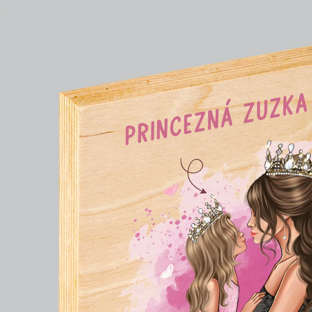 Tvorenie Postavy: Maminkina Princezná - Tlač Na Drevo (Vertikálne)