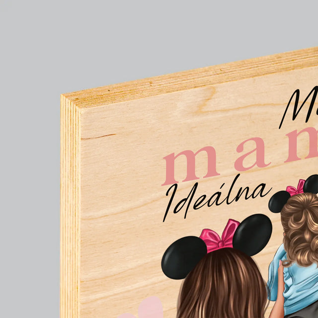 Tvorenie Postavy: Ideálna Mama - Tlač Na Drevo (Vertikálne)