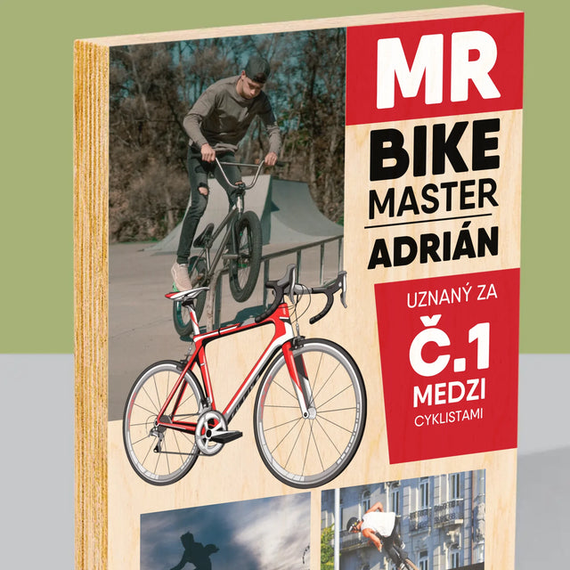 Obálka Časopisu: Mr Bike Master - Tlač Na Drevo (Vertikálne)