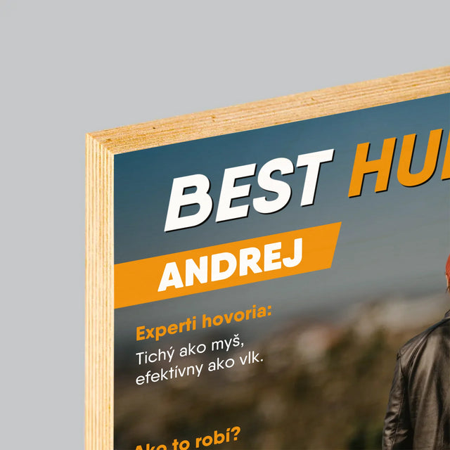Obálka Časopisu: Best Hunter - Tlač Na Drevo (Vertikálne)