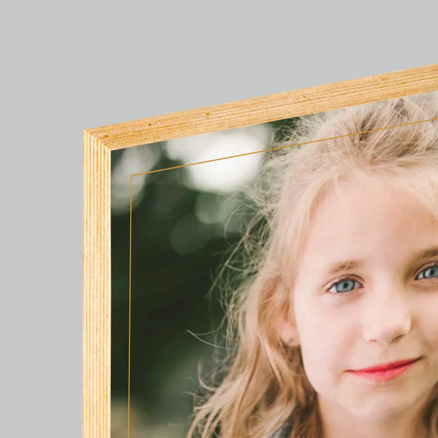 Fotografia A Podpis: Priania Pri Príležitosti Prvého Svätého Prijímania - Tlač Na Drevo (Vertikálne)