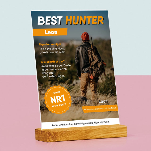Okładka Magazynu: Best Hunter - Wydruk Na Szkle Akrylowym | DE