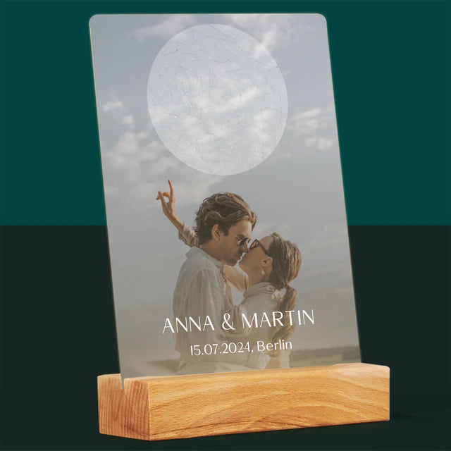 Mapa Gwiazd: Ślub - Wydruk Na Szkle Akrylowym | DE