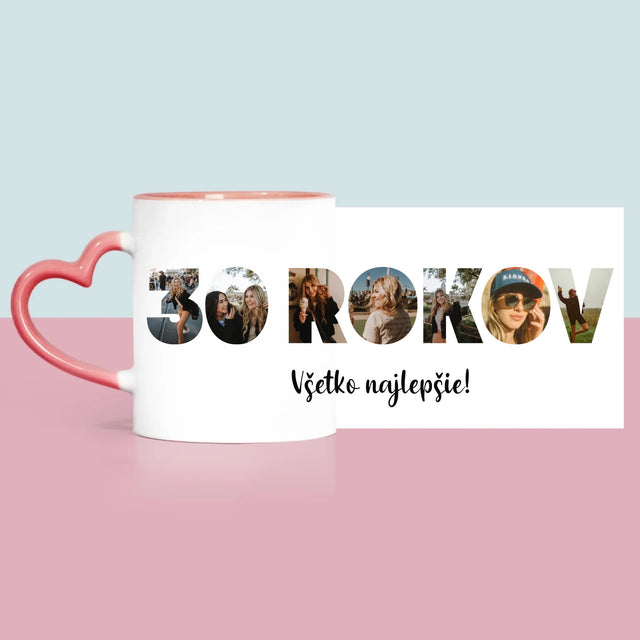 Slovo Z Fotografií: 30 Rokov Z Tvojich Fotografií - Hrnček