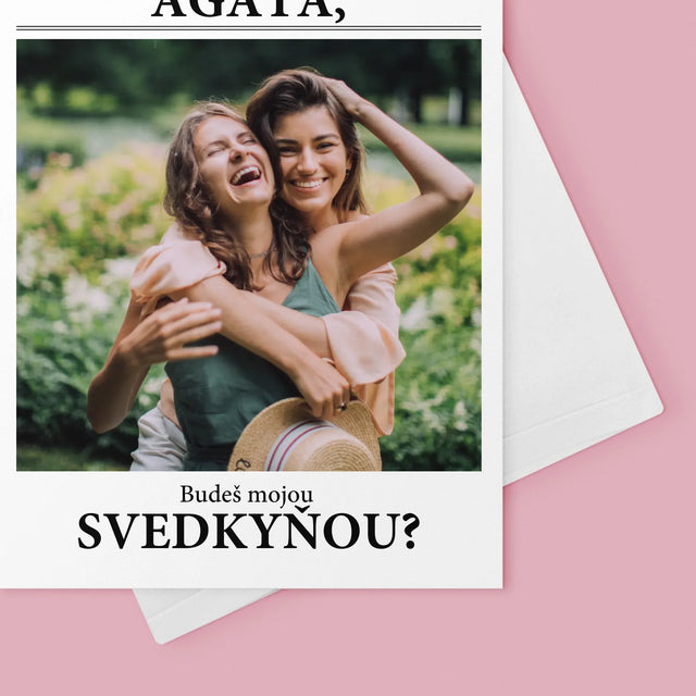 Fotografia A Podpis: Vysnívaná Svedkyňa - Kartička S Prianiami