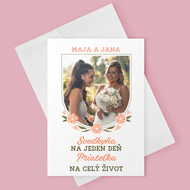 Fotografia A Podpis: Svedkyňa Na Jeden Deň - Kartička S Prianiami