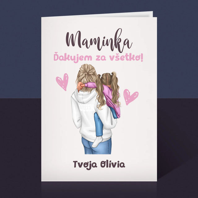 Tvorenie Postavy: Mama S Dieťaťom - Kartička S Prianiami