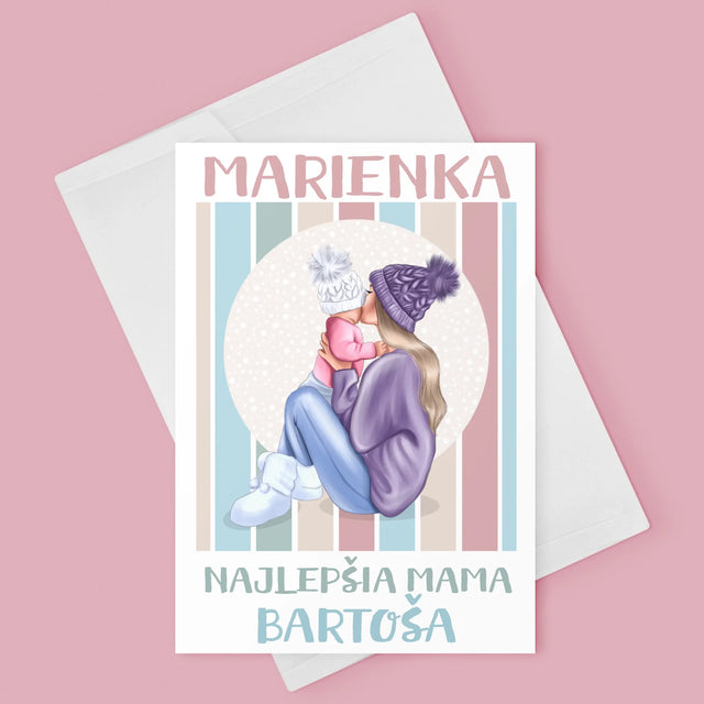 Tvorenie Postavy: Najlepšia Mama - Kartička S Prianiami