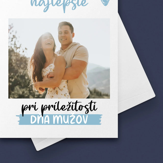 Fotografia A Podpis: Všetko Najlepšiu K Dňu Mužov - Kartička S Prianiami