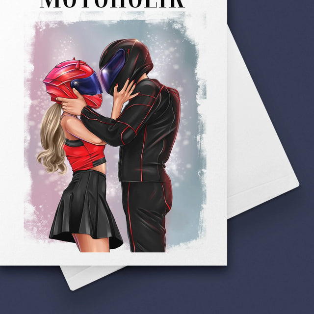 Tvorenie Postavy: Motoholik - Kartička S Prianiami