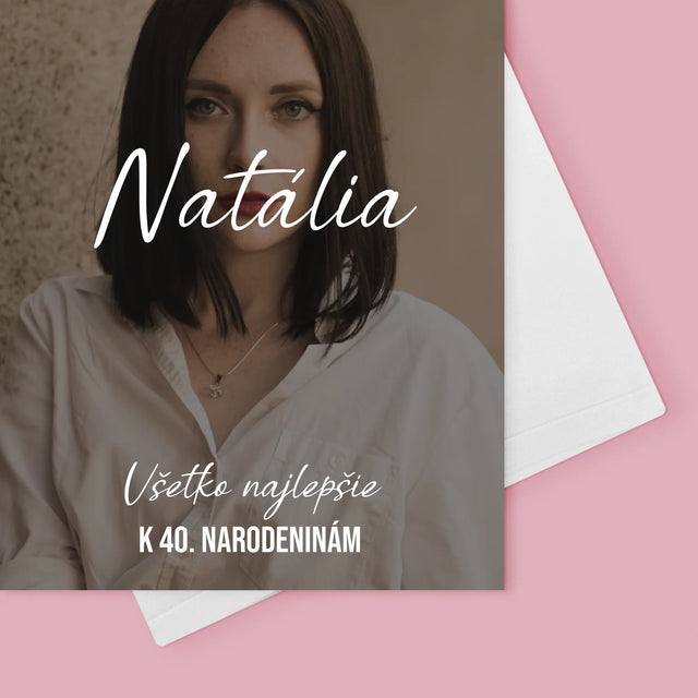 Fotografia A Podpis: Všetko Najlepšie K 40. Narodeninám - Kartička S Prianiami