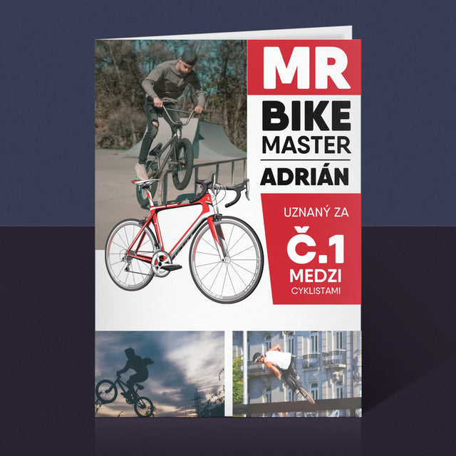 Obálka Časopisu: Mr Bike Master - Kartička S Prianiami