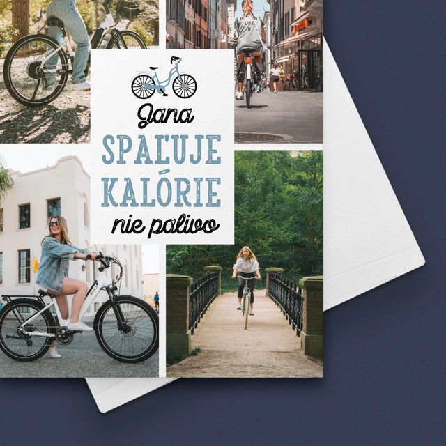 Fotokoláž: Spaľuje Kalórie, Nie Palivo - Kartička S Prianiami