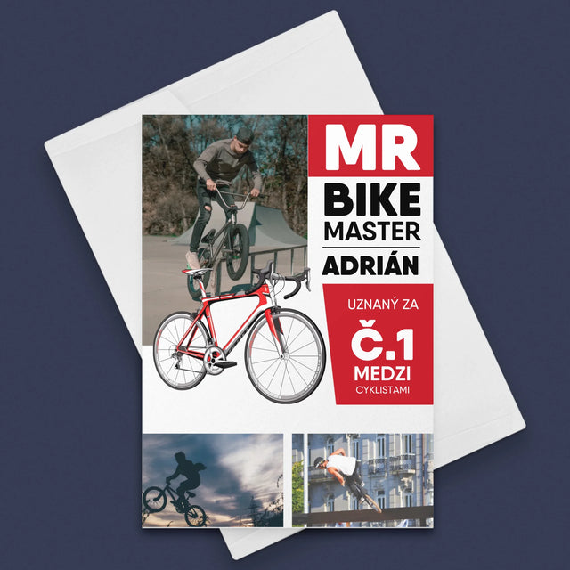 Obálka Časopisu: Mr Bike Master - Kartička S Prianiami