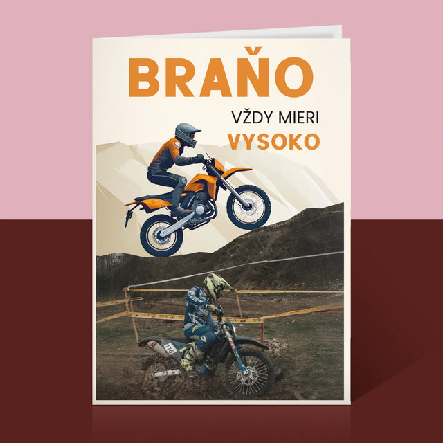 Fotografia A Podpis: Vždy Mieri Vysoko - Kartička S Prianiami