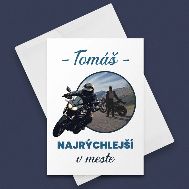 Fotografia A Podpis: Najrýchlejší V Meste - Kartička S Prianiami