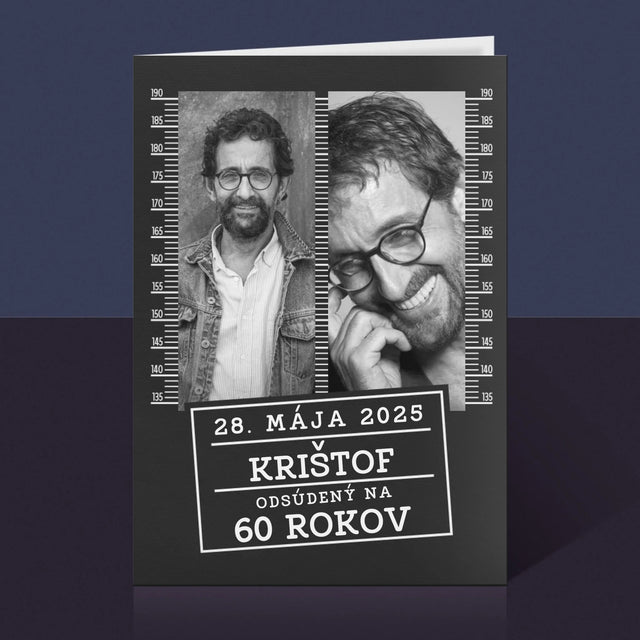 Fotokoláž: Odsúdený Na 60 Rokov - Kartička S Prianiami
