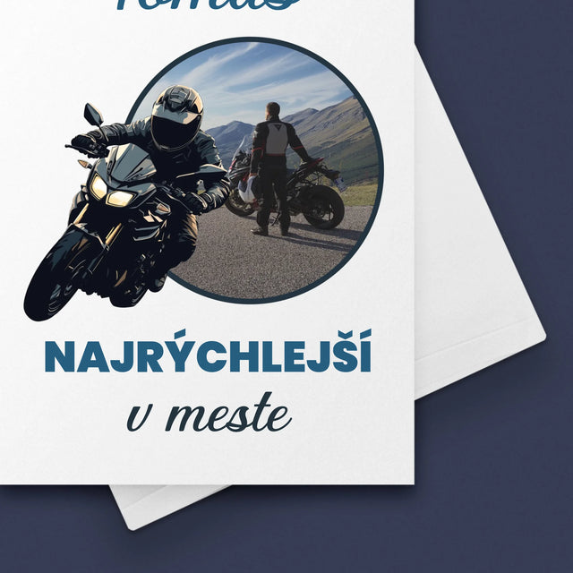 Fotografia A Podpis: Najrýchlejší V Meste - Kartička S Prianiami