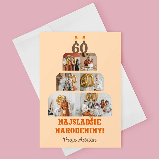 Tvar Z Fotografií: Najsladšie Narodeniny - Kartička S Prianiami