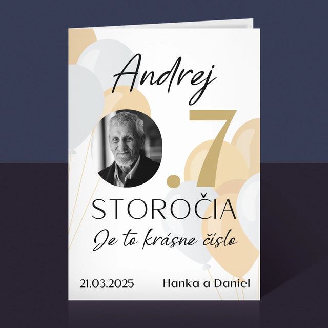 Fotografia A Podpis: 0,7 Storočia - Kartička S Prianiami