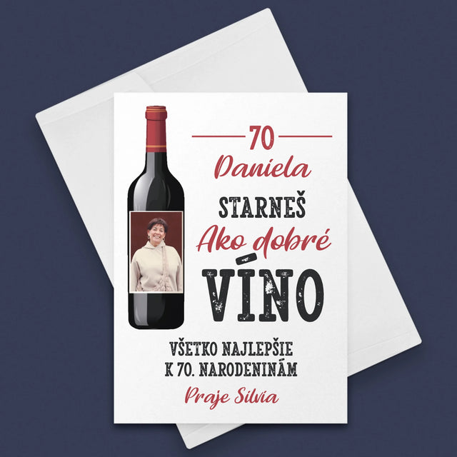 Fotografia A Podpis: Ako Dobré Víno - Kartička S Prianiami