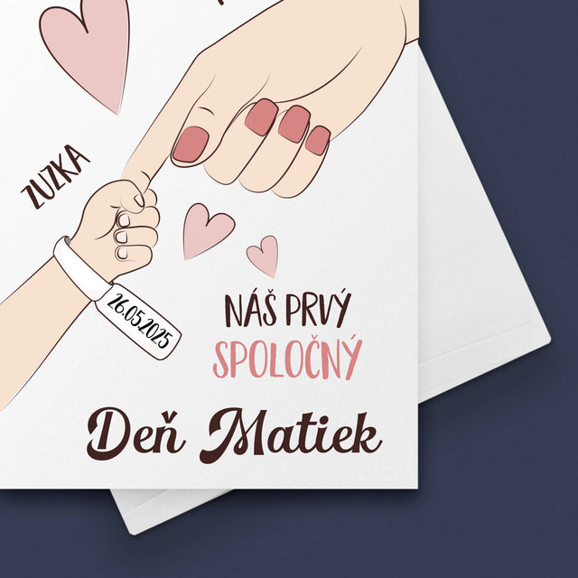Meno A Podpis: Prvý Spoločný Deň Matiek - Kartička S Prianiami