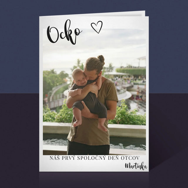 Fotografia A Podpis: Prvý Deň Ocka - Kartička S Prianiami