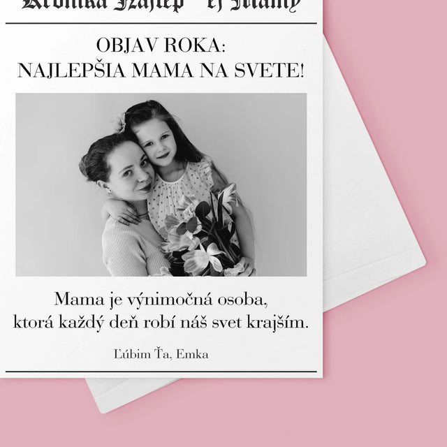 Obálka Časopisu: Kronika Najlepšej Mamy - Kartička S Prianiami