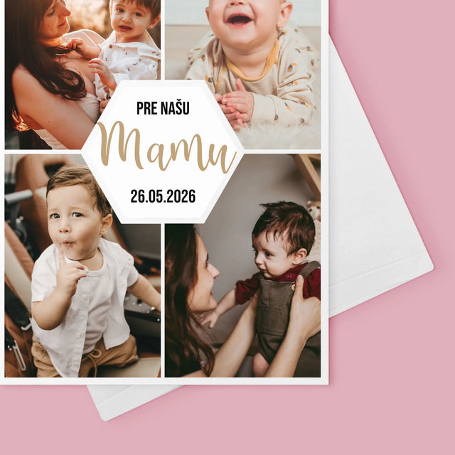 Fotokoláž: Pre Našu Mamu - Kartička S Prianiami